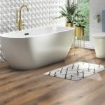 Luxury Thicken Wood Grain Peel and Stick Floor Tiles Self-Adhesive Vinyl Flooring Roll-DIY Easy for Wall and Floor,Hard Surface/Waterproof/Anti Slip (Brown Vinyl Flooring, 17.72 "W x 118" L)