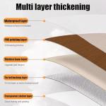 Luxury Thicken Wood Grain Peel and Stick Floor Tiles Self-Adhesive Vinyl Flooring Roll-DIY Easy for Wall and Floor,Hard Surface/Waterproof/Anti Slip (Brown Vinyl Flooring, 17.72 "W x 118" L)
