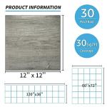 Art3d Peel and Stick Vinyl Floor Tiles 30-Pack 12 x 12 inch, Self Adhesive Waterproof Flooring Wood Planks for Kitchen, Dining Room, Bedrooms, Cover 30 Sq. Ft, Taupe Ash