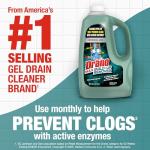 Drano Max Build Up Remover Drain Cleaner, Enzymes & Probiotics Prevents Clogs & Remove Odor-Causing Buildup, Safe for Septic, Toilets & Pipes in Bathroom Drains & Kitchen Sinks, Commercial Line, 60 oz