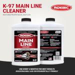 Roebic K-97 Liquid Main Line Cleaner with Bacteria Enzymes, Eliminates Organic Buildup in Sewer/Septic System and Protects from Clogs, Safe for Bathroom Toilet, 32 fl oz