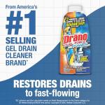 Drano Dual-Force Foamer Drain Clog Remover and Cleaner for Shower or Sink Drains, Unclogs and Removes Sources of Odor, 17 Fl Oz