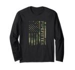 Pipefitter Camo American Flag Pipefitting Graphic Long Sleeve T-Shirt