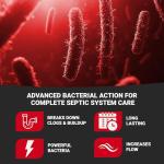 Roebic K-97 Liquid Main Line Cleaner with Bacteria Enzymes, Eliminates Organic Buildup in Sewer/Septic System and Protects from Clogs, Safe for Bathroom Toilet, 32 fl oz