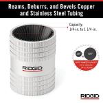 RIDGID 29983 Model 223S 1/4" to 1-1/4" Inner/Outer Copper and Stainless Steel Tubing and Pipe Reamer, Small