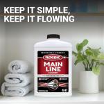 Roebic K-97 Liquid Main Line Cleaner with Bacteria Enzymes, Eliminates Organic Buildup in Sewer/Septic System and Protects from Clogs, Safe for Bathroom Toilet, 32 fl oz