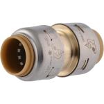 SharkBite Max 1/2 Inch Coupling, Push to Connect Brass Plumbing Fitting, PEX Pipe, Copper, CPVC, PE-RT, HDPE, UR008A