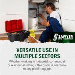 Sawyer Mfg Company - Pipefitter's Handbook (Yellow Book) - Comprehensive Guide for Pipe Dimensions, Welding Specs & Fittings - Durable Reference for Field & Workshop