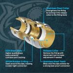 SharkBite Max 1/2 Inch Coupling, Push to Connect Brass Plumbing Fitting, PEX Pipe, Copper, CPVC, PE-RT, HDPE, UR008A