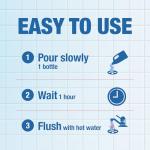 Drano Dual-Force Foamer Drain Clog Remover and Cleaner for Shower or Sink Drains, Unclogs and Removes Sources of Odor, 17 Fl Oz