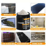Super glass polishing powder|Restore glass clarity|Polishing for brightness|Glass scratch repair powder|Nanoscale scratch repair