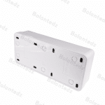 White Wall Surface 1 2 3 4 Sockets Plugs EU Exterior Electrical Outlets With Ground Power Socket Flame Retardant Paint Plastic