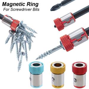 Magnetic Ring Screwdriver Bit Holder Cross Phillips Magnet 1/4 Strong Magnetizer Removable Part Adapter Screw Driver Power Tool