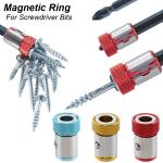 Magnetic Ring Screwdriver Bit Holder Cross Phillips Magnet 1/4 Strong Magnetizer Removable Part Adapter Screw Driver Power Tool