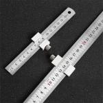New Protable Accurate positioning Woodworking Tools Carpentry Steel Ruler Positioning Limit Block Measuring Marking Gauge