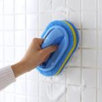 Household Cleaning Brush With Handle Dish Soap Bathroom Kitchen Tub Thicken Scrubbing Sponge Wipe Durable Tools Accessories Home