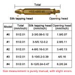 6PC HSS Extractor Double Head Screw Slide Tooth Removal Screwdriver Bit Set Broken Wire Tool Kit Power Tool Accessory
