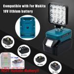 Power Tool Parts For Makita For DeWalt For Bosch For Milwaukee For Ryobi lithium Battery Flashlight Working Light Camping Lamp