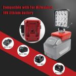 Power Tool Parts For Makita For DeWalt For Bosch For Milwaukee For Ryobi lithium Battery Flashlight Working Light Camping Lamp