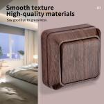 WESA Wood Wall Surface Button Light Switch EU Spray Paint Plastic Outdoor 1 Gang 1 Way Wall Exterior Rocker On / Off  Switch