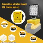 Power Tool Parts For Makita For DeWalt For Bosch For Milwaukee For Ryobi lithium Battery Flashlight Working Light Camping Lamp