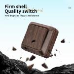 WESA Wood Wall Surface Button Light Switch EU Spray Paint Plastic Outdoor 1 Gang 1 Way Wall Exterior Rocker On / Off  Switch