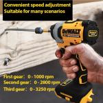 DEWALT DCF850 Impact Driver Electric Driver 20V Brushless Cordless 3250RPM screwdrivers High Torque tools Power Tools