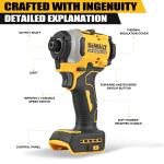 DEWALT DCF850 Impact Driver Electric Driver 20V Brushless Cordless 3250RPM screwdrivers High Torque tools Power Tools
