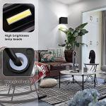 Kawell 24W Modern LED Wall Sconce Adjustable Beam Angle Waterproof IP65 Aluminum Wall Light Indoor Outdoor for Bathroom Living Room Bedroom Hallway Corridor Stairs, Black 6000K