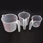 250/500/1000ml Baking Liquid Measuring Cups PVC Scale Cup Plastic Measuring Volume Beaker Kitchen Laboratory Jugs Tool