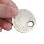 Coin- Type 0.6-2.4mm 0.02-0.10 Inch Spark Plug Gap Gauge Measurement Tool Range Spark Plug Gage Caliber Measuring Tool