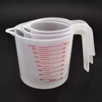 250/500/1000ml Baking Liquid Measuring Cups PVC Scale Cup Plastic Measuring Volume Beaker Kitchen Laboratory Jugs Tool