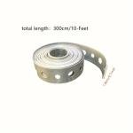 1 roll of galvanized steel tape, pre-punched multi-slot metal tape for pipe support and sheet metal work