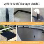 Caulking adhesive, exterior roofing, asphalt, waterproofing, leakage plugging, coating, polyurethane waterproofing material