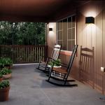 Kawell 24W Modern LED Wall Sconce Adjustable Beam Angle Waterproof IP65 Aluminum Wall Light Indoor Outdoor for Bathroom Living Room Bedroom Hallway Corridor Stairs, Black 6000K