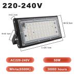 220-240V 50W LED Floodlight Spot Light Ip65 Waterproof LED Spotlight Exterior Wall Lights Garden Lamp Outdoor Flood Light White
