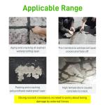 Caulking adhesive, exterior roofing, asphalt, waterproofing, leakage plugging, coating, polyurethane waterproofing material