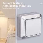 WESA Silvery Wall Surface Button Light Switch EU Spray Paint Plastic Outdoor 1 Gang 1 Way Wall Exterior Rocker On / Off  Switch
