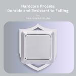 WESA Silvery Wall Surface Button Light Switch EU Spray Paint Plastic Outdoor 1 Gang 1 Way Wall Exterior Rocker On / Off  Switch