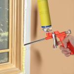 Foam Expanding Spray Gun Professional Foam Spray Gun Foaming Jet Glue Gun Metal Polyurethane Trigger Spray Sealant Caulking Tool