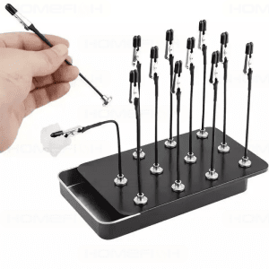 Model Painting Stand Base Holder 12PCS Alligator Clip Sticks Magnetic Bendable for Airbrush Spray Hobby DIY Model Crafting