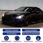 Car Nano Ceramic Coating Wax All-in-One Car Polish Scratch Removal Hydrophobic Sealant for Deep Gloss & Long Lasting Protection