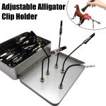 Model Painting Stand Base Holder 13PCS Alligator Clip Sticks Magnetic Bendable for Airbrush Spray Hobby DIY Model Crafting