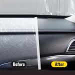 Car Button Paint Repair Pen | Black Touch-Up | Fix Interior/Steering Wheel/Dashboard Scratches | Leather Seat Color Matching