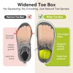 Pedibare Toddler Barefoot Shoes - Wide Toe Box Zero Drop Flexible Lightweight Sneakers - Breathable Non-Slip Easy On/Off Skin-Friendly Minimalist for Indoor Outdoor Walking Running Grey