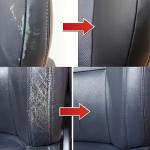 Car Button Paint Repair Pen | Black Touch-Up | Fix Interior/Steering Wheel/Dashboard Scratches | Leather Seat Color Matching