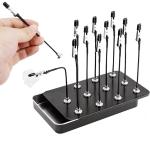 Model Painting Stand Base Holder 13PCS Alligator Clip Sticks Magnetic Bendable for Airbrush Spray Hobby DIY Model Crafting