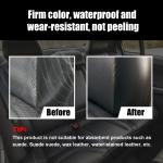 Car Button Paint Repair Pen | Black Touch-Up | Fix Interior/Steering Wheel/Dashboard Scratches | Leather Seat Color Matching