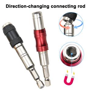 Universal Connect Rod Screwdriver Head Adapter Magnetic Screw Drill Tip Hexagonal Handle Power Tool Accessory