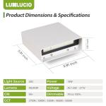 LUXLUCIO 2 Pack Indoor Outdoor White Up and Down LED Wall Light, Modern Bedroom/Porch Wall Lamp, IP65 Waterproof, 5%-100% Dimmable 18W 1620lm, 5CCT (2700K-5000K), CRI90+, 120V-277V